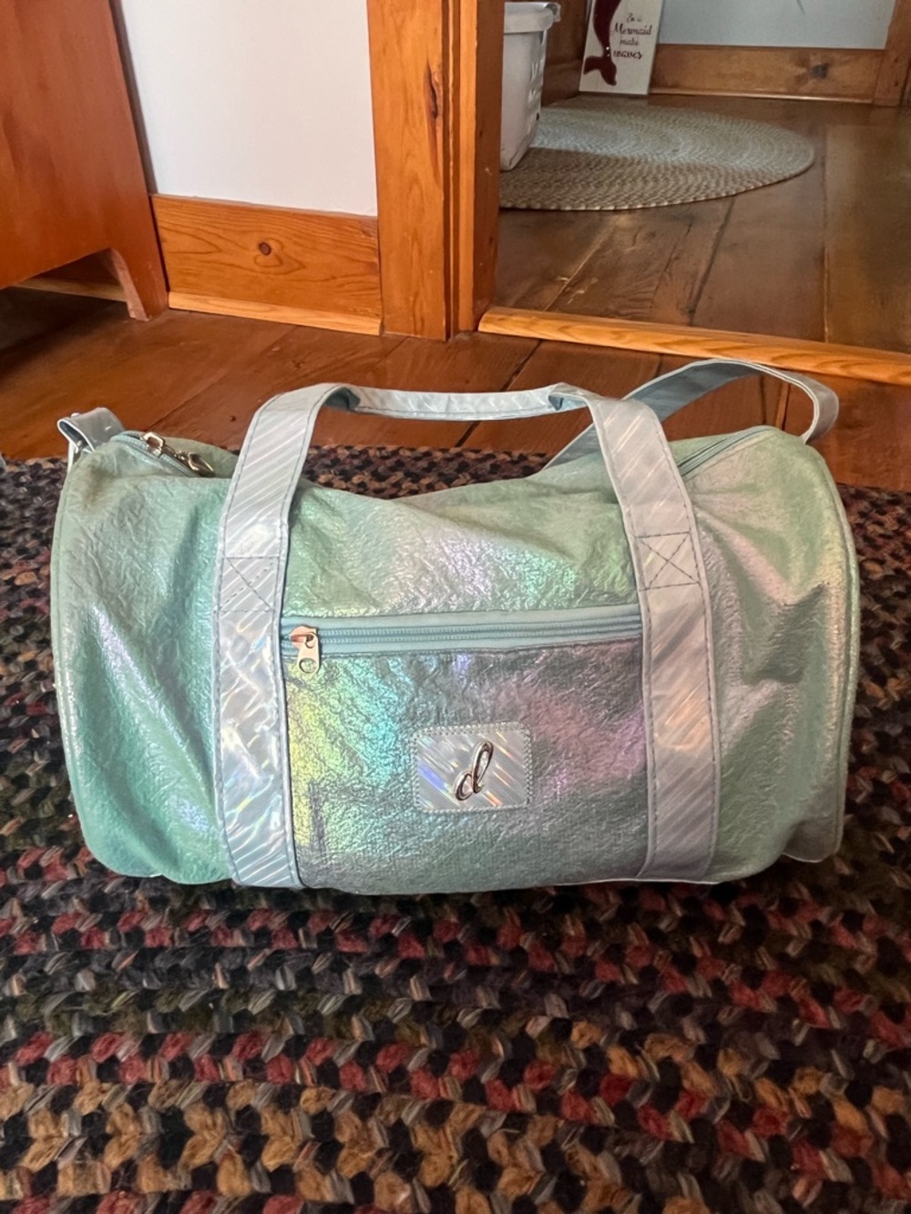 Iridescent Mint Dance Duffle Bag